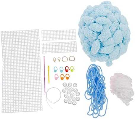 Тенсикоко 1 сет DIY материјал комплет за везење постави торби за капчиња за капчиња за везови торбички за правење поставени DIY ткаење торбички