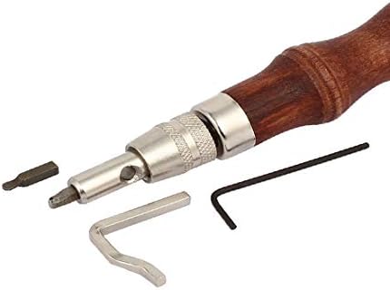 Нова LON0167 дрвена рачка прикажана зашивање на сијалички раб Сигурна ефикасност Белелер кожа алатка за жлебови сет 2 во 1