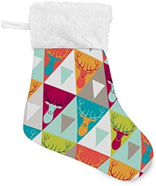 Алаза Божиќни чорапи Божиќни елени во стил на хипстер Класичен персонализирани мали декорации за порибување за семејни сезонски