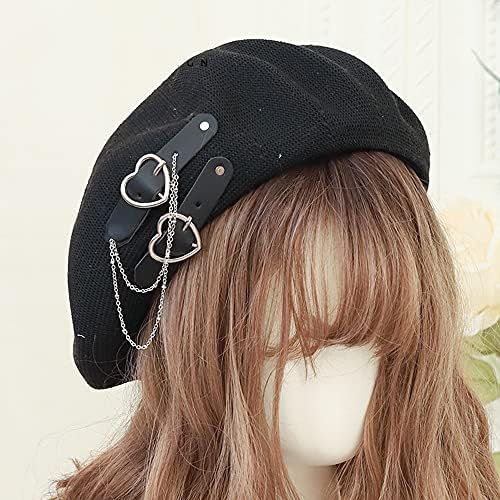 March9 Dishate Gothic Lolita Beret Cap JK капа капа за жени пролетна летна капа