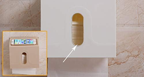 Држач за тоалетна хартија fxbza wallид Монтажа без дупчење хартија за дупчење само лепило водоотпорен издржлив за бања хотел кујна на боја на