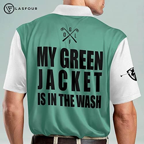 Смешни маици за голф Поло за мажи, луд краток ракав, лесни маици за голф за тато, дедо.