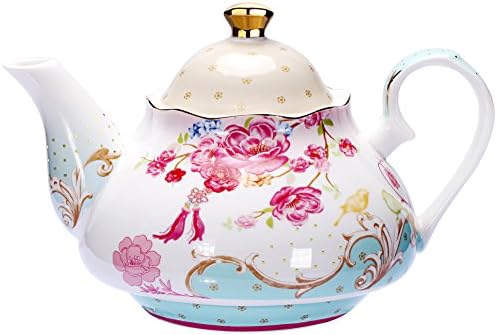 Awhome чај тенџере коска Кина цветен дизајн гроздобер чајник лабава чај жени и loversубители на чај 850 мл околу 4 чаши кутија за подароци