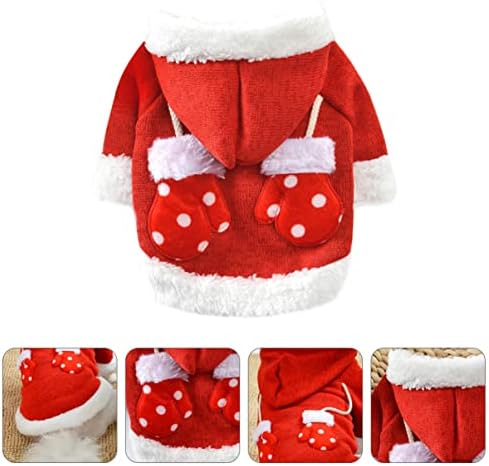 Pretyzoom 3 парчиња пад на трикотажа за фаза на облека, облеката Худи Дедо Мраз зимска милениче смешна големина на ирваси - Облека џемпер