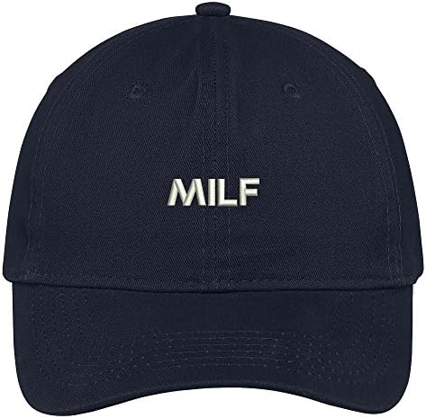 Трендовски продавница за облека MILF извезена мека памук со низок профил тато капа за бејзбол капа