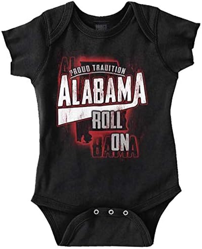 Брендови на Бриско брендови Алабама Традиција потресени атлетски бебиња Ромпер момчиња или девојчиња