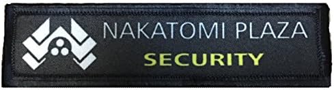 1x4 Nakatomi Plaza Безбедност тактички воен морал лепенка. 1x4 Кука и јамка направени во САД совршени за вашиот Rucksack, пакувачка