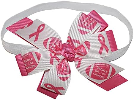 1 розова грбона лента за рак на дојка за рак на дојка Фудбалска коса лакови 5 години