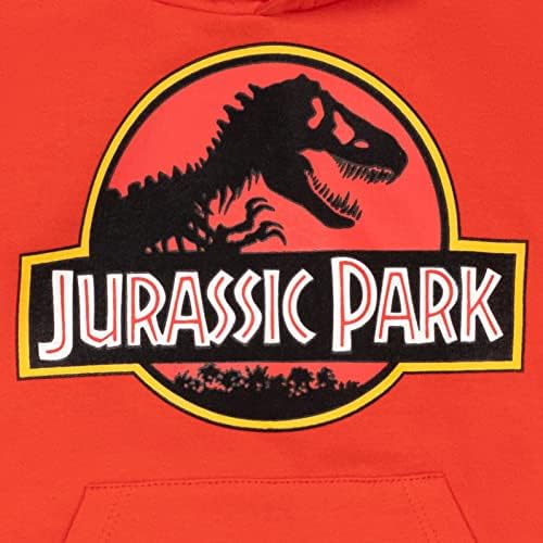 Jurassic Park Fleece Pullover Pullover Hoodie Logo Logo Toddler на големи деца