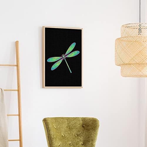 Dragonfly Custom Diamond Kits Kits Paint Art Pictures By Броеви за декорација на домашен wallид 12 x16