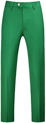 Mogu Mens 2 парче костум тенок вклопена двојна града блејзер и панталони цврста боја матурска смокидо