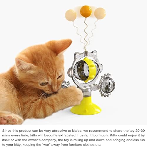 Цициноези мачки играчки ролери со 3 нивоа играчки за мачки три топки со шест интерактивни маче забавно забавно ментално физичко вежбање