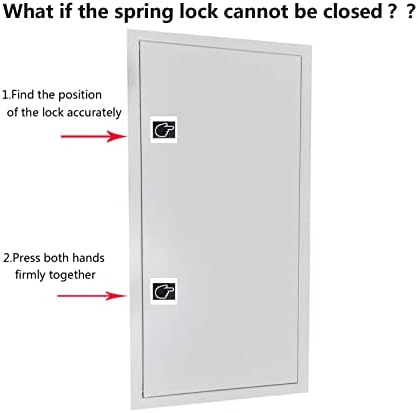 Панел за Пристап до метал фенгзе 14 х 29 Пристапна Врата За Гипс картон И Таван Имаат Заклучување За Фаќање Без Клуч-Галванизиран Лим