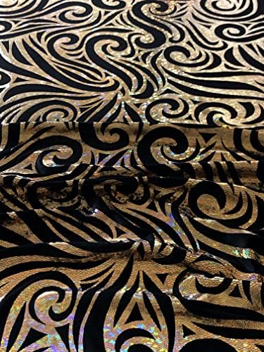 Тројна Текстилна Вител Холограмска Фолија За Дизајн На Змија На Полиестерска Спандекс Кадифена Ткаенина покрај Дворот или Завртката, 60