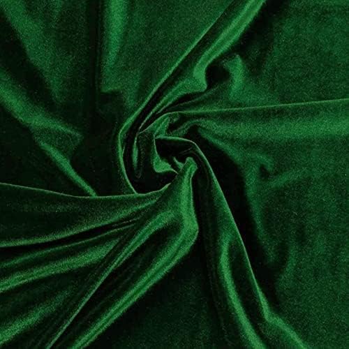 Пико Текстил 2 Јарди Завртка - Ловец Зелена Истегнување Кадифена Ткаенина - Продадена од Завртката - Разновидност На Бои-Идеална