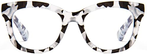 Glarollirace преголеми очила за ретро -тркалезно читање, читатели на жени во стил на жени со храм на пролетна шарка ЦП