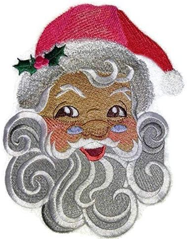 Среќен Божиќ [So-Sweet Дедо Мраз] Везено железо на/шива лепенка [5,9 7] [Направено во САД]