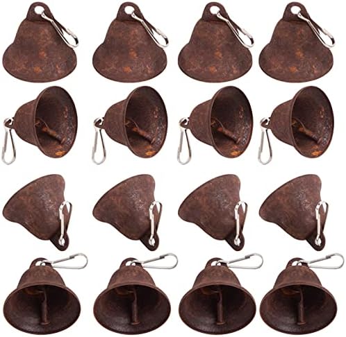 Мекпинки 'рѓосани занаетчиски sвона, 34 парчиња' рѓосани гроздобер sвона 1,7 инчи мали bellвончиња Масовно со пролетни куки за антички куќа ветерници