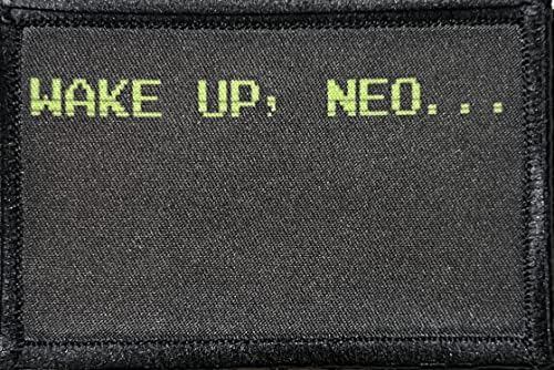 2x3 Wake Up Neo The Matrix Morale Patch.2x3 Patch and Loop. Направено во САД