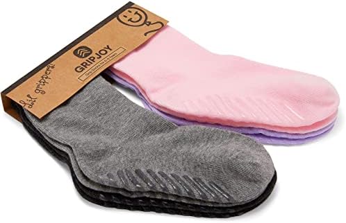 Грипџој Мали Чорапи Со Држачи-Нелизгачки Чорапи За Мали Деца-Мали Чорапи Момчиња 2т-3т-Девојки 4т-5т-4 пара