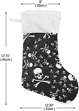 Алаза Божиќни чорапи Ноќта на вештерките череп глава olоли Роџер Пират Класик Персонализирани големи декорации за порибување за семејни