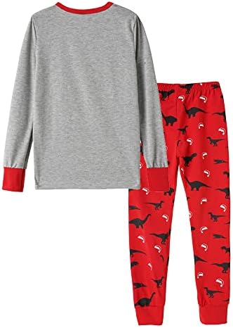 Пижами За Момчиња Мифав Поставете Памучна Облека За Спиење Од Диносауруси Цврсти Бои Мали Големи Момчиња 2 Парче Комплет Пижами