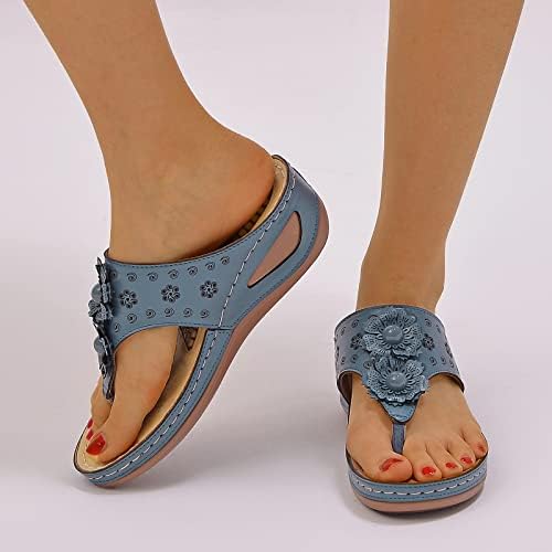 Флип апостолски сандали за жени со лак поддршка за удобна прошетка летни бутовите високи сандали за жени црни