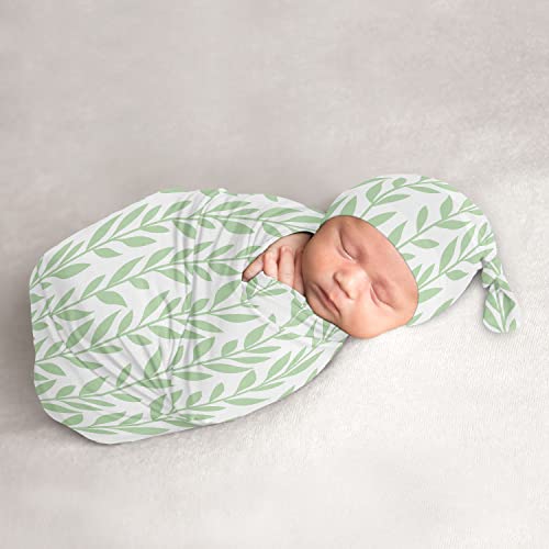 Слатка Jојо дизајнира цветни лисја момче или девојче кожурец и бели -капа постави маички, истегнат плетена торба за спиење, новороденче
