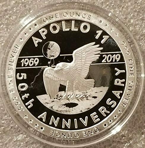 Аполо 11 Нил Армстронг еден мал чекор ЏФК НАСА 50: 1 мл .999 сребрен доказ