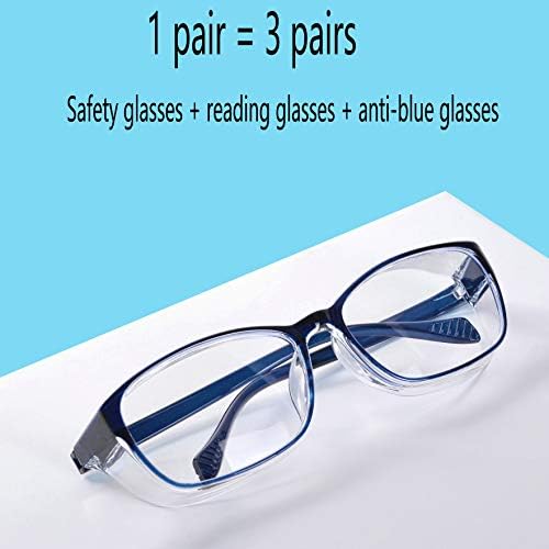 Безбедносни Очила со Читатели 0~+400 за Жени Мажи Безбедност Сина Светлина Очила За Читање очила заштита на очите јасна леќа