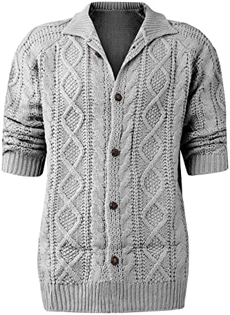 Dudubaby плетен џемпер за мажи Европски и американски долг ракав стојат јака обичен моден џемпер