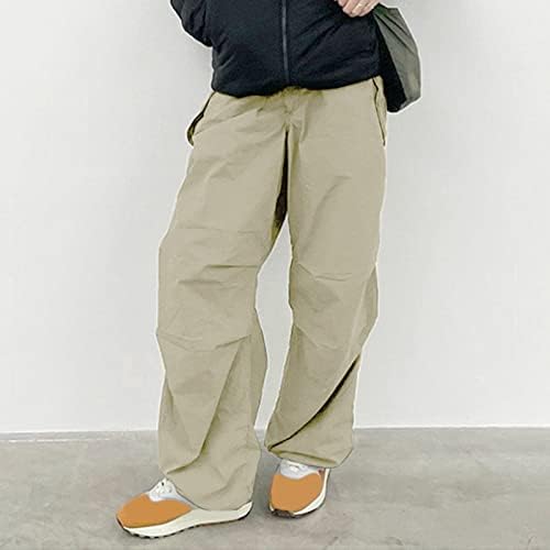 Зефотим карго панталони жени со ниска половината y2k дневна ширина на нозе панталони обични лабави вклопени карго панталони улична облека