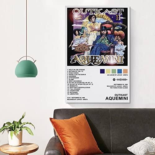 Outkast-постери за платно на Aquemini wallидна уметност спална соба канцеларија соба декор подарок за нерамен стил12x18inch