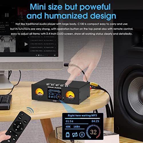 Дук Аудио Ц100 Мини Дигитален Аудио Плеер Хи-рес Музички Стример Предзасилувач 384К ДСД
