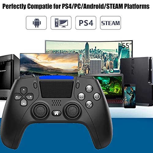 Доноп Безжичен Контролер Компатибилен ЗА PS4 / Тенок / Pro конзола, Двојни Вибрации, Жиро Сензор Со 6 Оски, Звучник, Вграден Аудио Приклучок