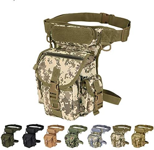 Мулти-намена тактичка алатка за торбички за нозе, алатка фани бутовите пакувања за нозе во воена мотоцикл камера Верзифак алатка торбичка,