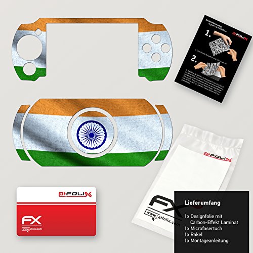 Sony PSP-E1000 / E1004 Дизајн на кожата „Знаме на Индија“ налепница за PSP-E1000 / E1004