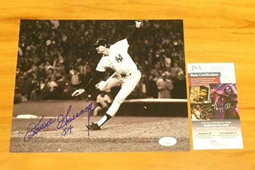 Богата гуска од гуска, ny Јанкис Бејзбол Хоф потпиша 8х10 фотографија со JSA COA - Автограмирани фотографии од MLB