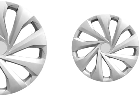 14 -инчен Snap на Hubcaps компатибилен со Kia Soul - сет од 4 капаци на раб за 14 инчни тркала - сива