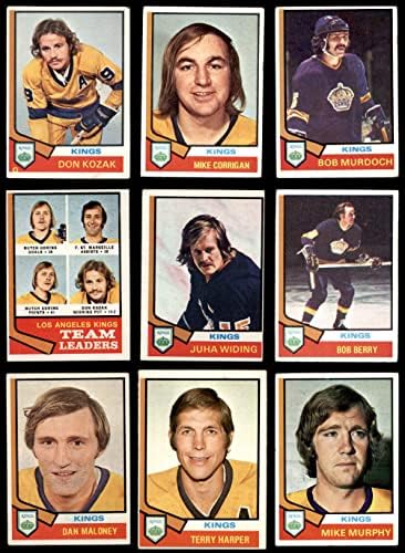 1974-75 Топс тимот на Лос Анџелес Кингс постави Лос Анџелес Кингс - хокеј ВГ+ кралеви - хокеј