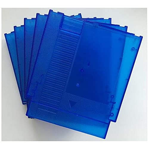 Самрад Транспарентност Сина боја 72 иглички за замена на касети за игра за пластична обвивка за NES 5 парчиња/сет