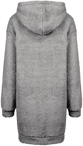 Женски зимски фустан обичен качулка лабава патент џемпер џемпер од џемпер, обичен џемпер јакна плус фустан