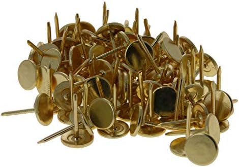 Беттомшин 100 парчиња тапацир капа за нокти за нокти 0,43 x 0,67 рамен мебел за декорација на мебел за нокти мебел за нокти злато