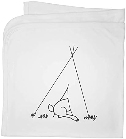 Azeeda 'зајак во шатор' памучно бебе ќебе/шал