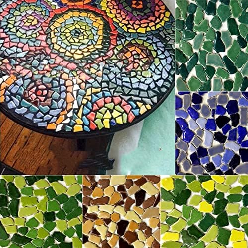 Ројак керамички мозаични плочки за занаети 200гр Неправилна керамика украси мозаик, за мозаик занает лабава диа хобија, мозаик