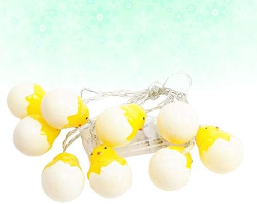Абоофан јајца од пилешки светла LED декоративни пилешки светла затворени самовила батерија оперирани висечки ламби 20 ламби