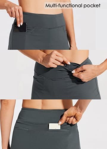 Вилит женски 19 “Скарт здолниште тенис голф атлетско здолниште на коленото, лежерна скијачка со џебови