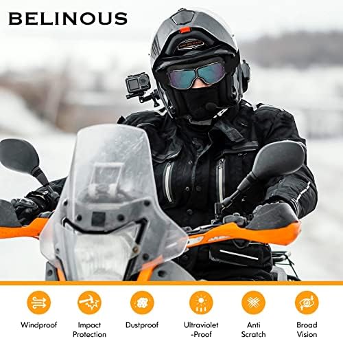 Белински очила за мотоцикли за скутер АТВ надвор од патот, стил на гроздобер кожа пилот