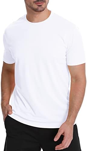 Вежбање кошули за мажи, влага за губење на влага Брзо суво Активно атлетски мажјави за маж со маж