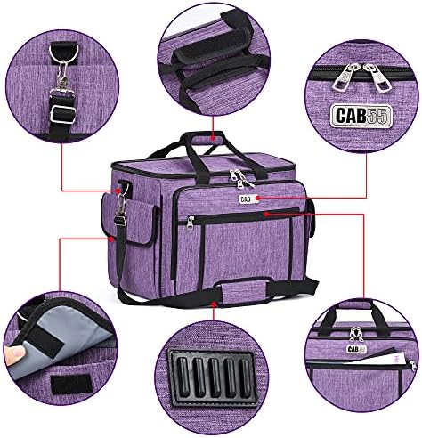 Кутија за Машина за Шиење каб55, Торба За Носење Машина За Шиење Со Отстранлива Подлога За Полнење, Торба За Машина за Шиење И Дополнителни